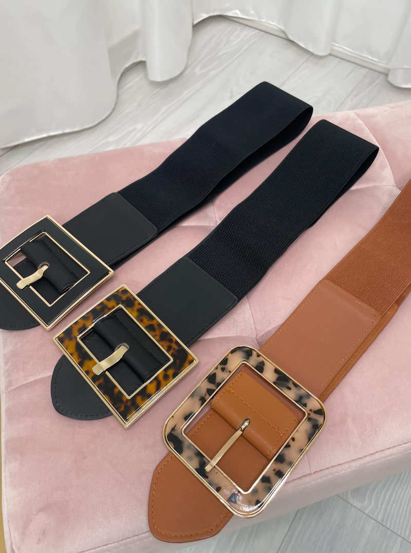 Ceinture Lya marron&noir